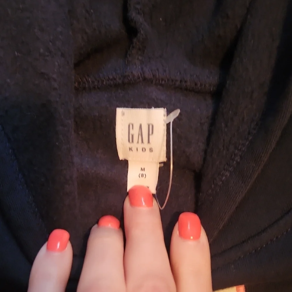 GAP Kids Dark Blue Hoodie with White Logo